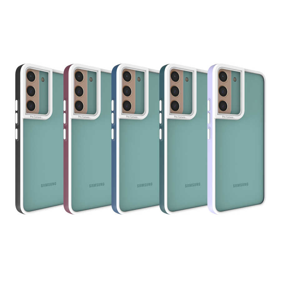 Galaxy S22 Kılıf Zore Mima Kapak Koyu Yeşil