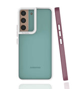Galaxy S22 Kılıf Zore Mima Kapak Mürdüm