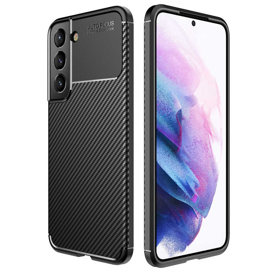 Galaxy S22 Kılıf Zore Negro Silikon Kapak Lacivert