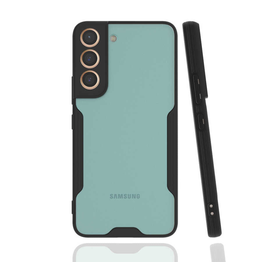 Galaxy S22 Kılıf Zore Parfe Kapak Siyah