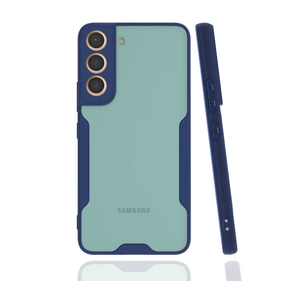 Galaxy S22 Kılıf Zore Parfe Kapak Lacivert