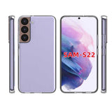 Galaxy S22 Kılıf Zore Süper Silikon Kapak Renksiz