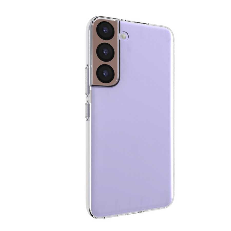 Galaxy S22 Kılıf Zore Süper Silikon Kapak Renksiz