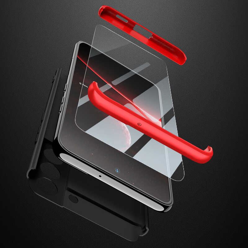 Galaxy S22 Plus Kılıf Zore Ays Kapak Siyah-Kırmızı