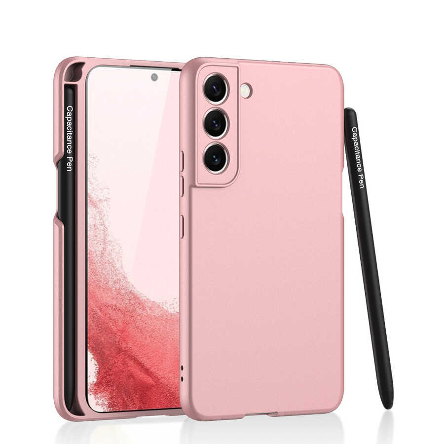 Galaxy S22 Plus Kılıf Zore Kalemli Kıpta Kapak Siyah