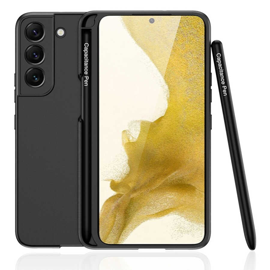 Galaxy S22 Plus Kılıf Zore Kalemli Kıpta Kapak Koyu Yeşil