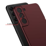 Galaxy S22 Plus Kılıf Zore Kalemli Kıpta Kapak Mürdüm
