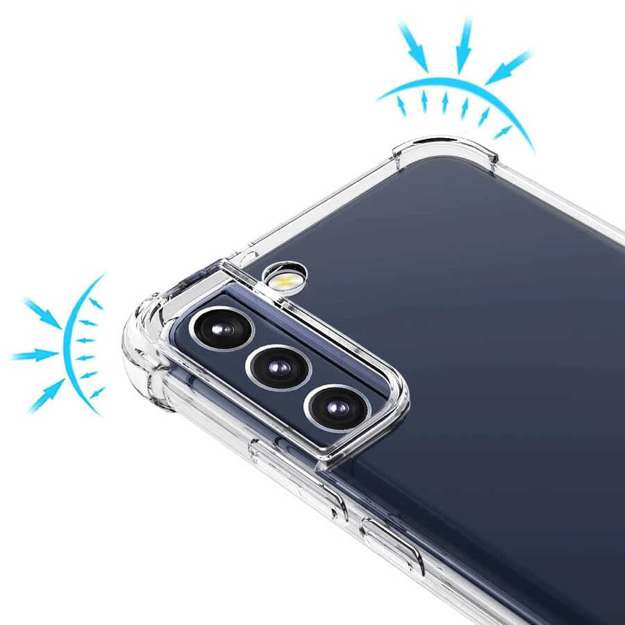 Galaxy S22 Plus Kılıf Zore Kamera Korumalı Nitro Anti Shock Silikon Renksiz