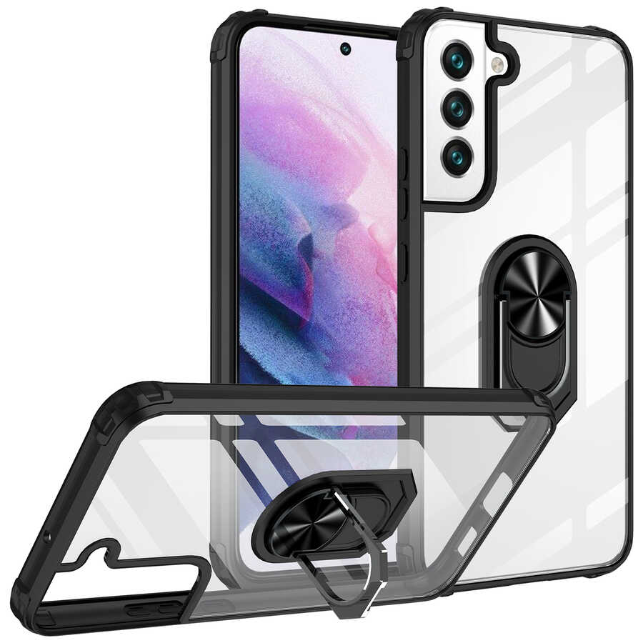 Galaxy S22 Plus Kılıf Zore Mola Kapak Siyah