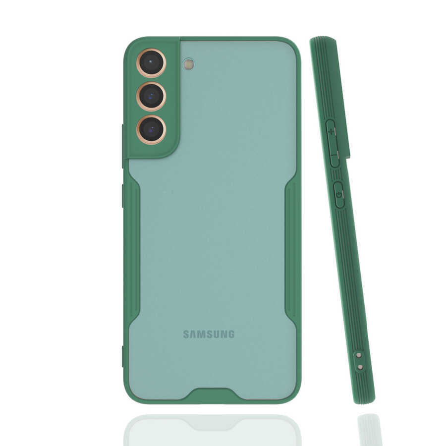Galaxy S22 Plus Kılıf Zore Parfe Kapak Koyu Yeşil