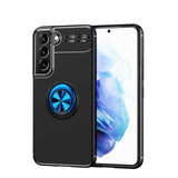 Galaxy S22 Plus Kılıf Zore Ravel Silikon Kapak Siyah-Mavi
