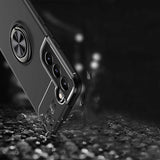 Galaxy S22 Plus Kılıf Zore Ravel Silikon Kapak Siyah-Rose Gold