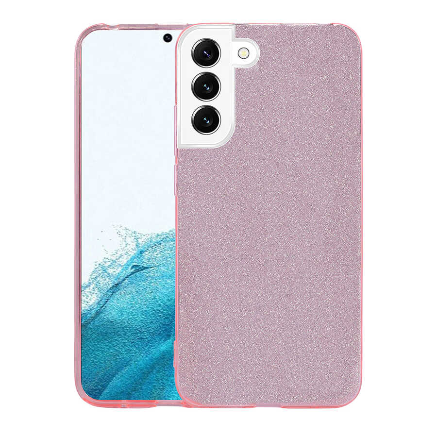 Galaxy S22 Plus Kılıf Zore Shining Silikon Pembe