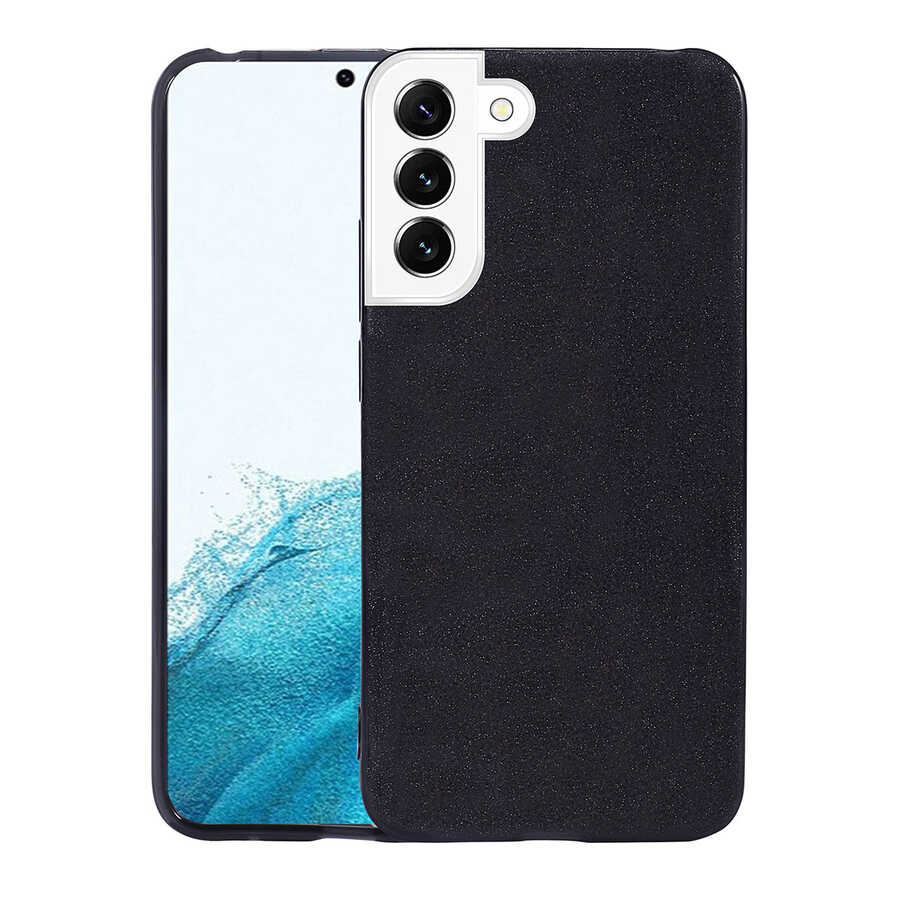 Galaxy S22 Plus Kılıf Zore Shining Silikon Siyah