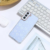 Galaxy S22 Plus Kılıf Zore Sidney Desenli Sert Kapak Heart No1