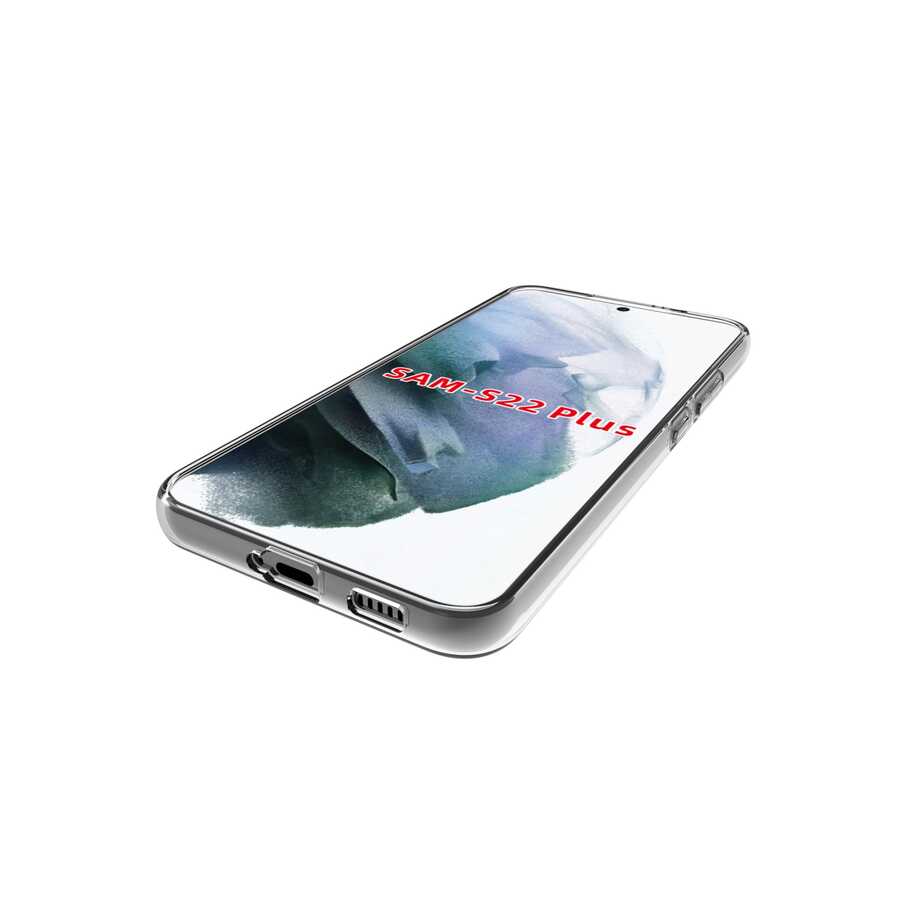 Galaxy S22 Plus Kılıf Zore Süper Silikon Kapak Renksiz