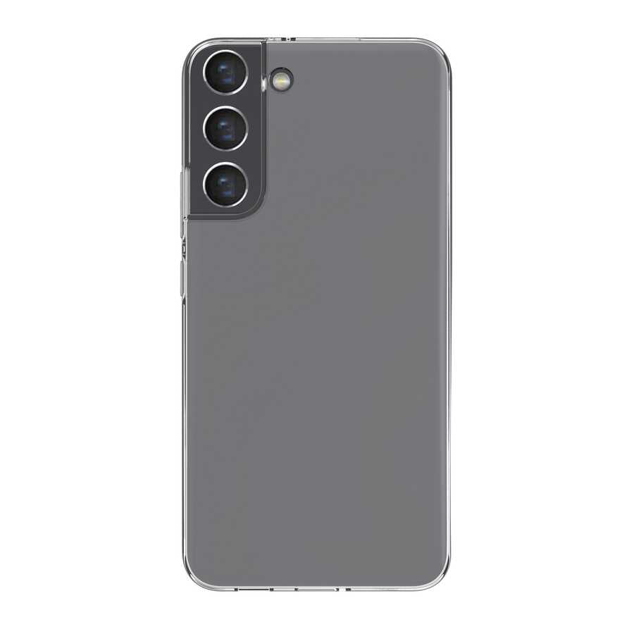 Galaxy S22 Plus Kılıf Zore Süper Silikon Kapak Renksiz