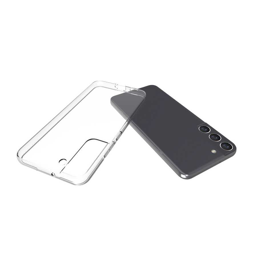 Galaxy S22 Plus Kılıf Zore Süper Silikon Kapak Renksiz