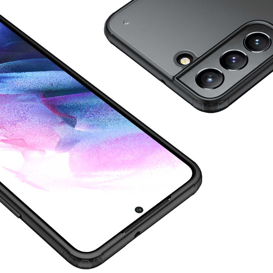 Galaxy S22 Plus Kılıf Zore Volks Kapak Siyah
