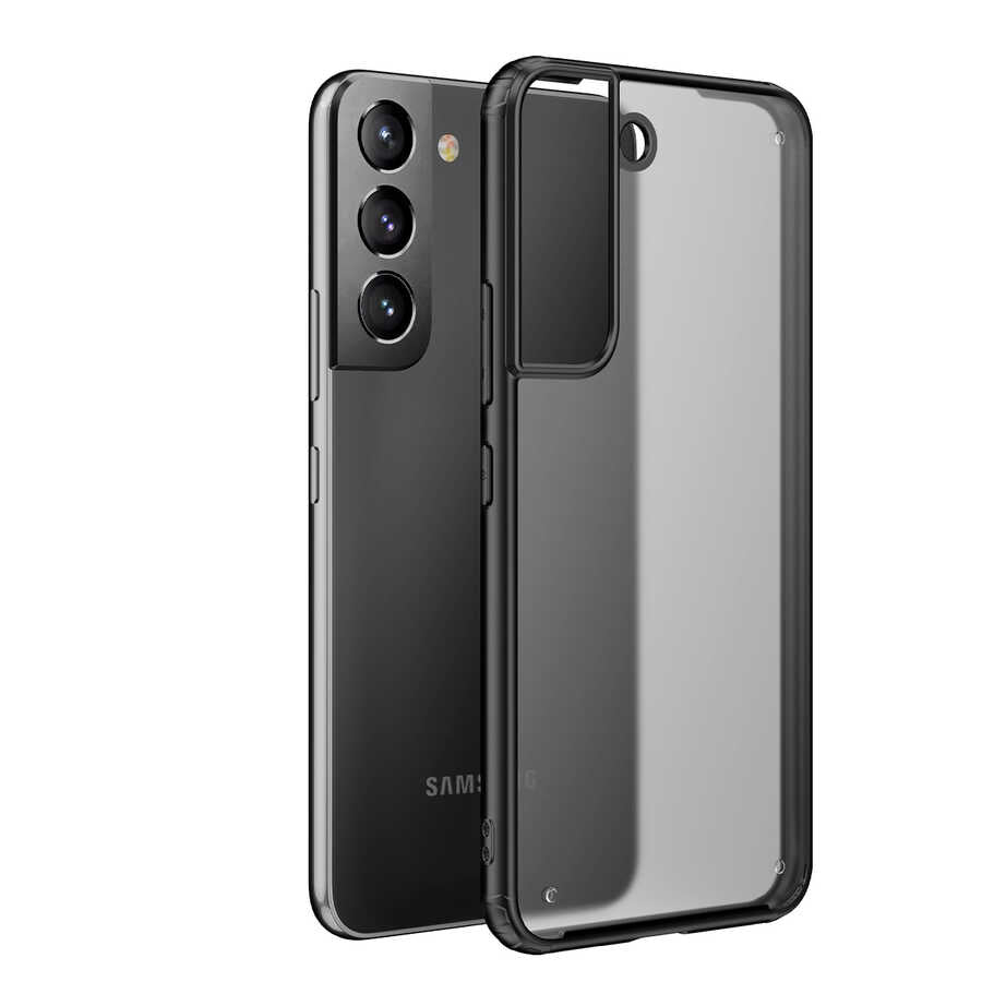 Galaxy S22 Plus Kılıf Zore Volks Kapak Siyah