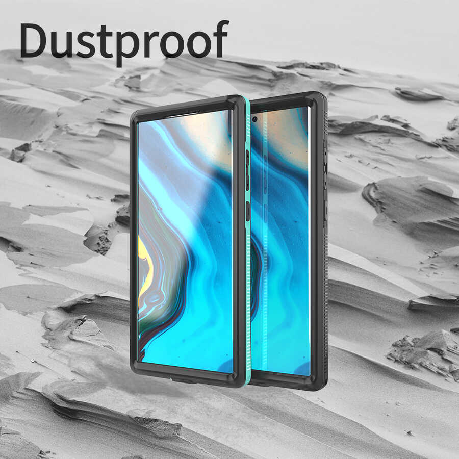 Galaxy S22 Ultra Kılıf 1-1 Su Geçirmez Kılıf Siyah