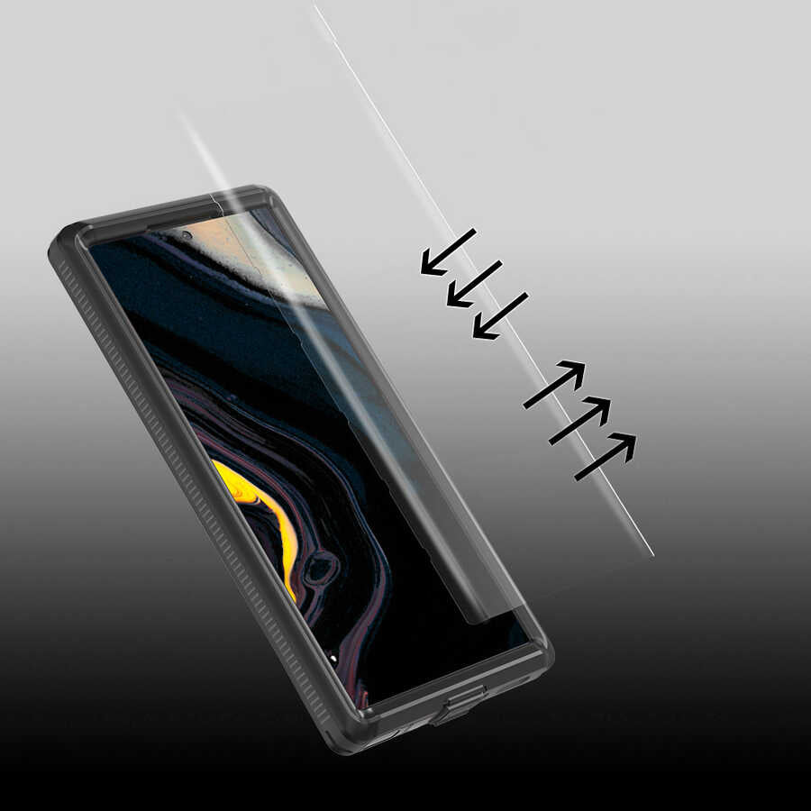 Galaxy S22 Ultra Kılıf 1-1 Su Geçirmez Kılıf Siyah