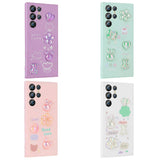 Galaxy S22 Ultra Kılıf Kabartma Figürlü Parlak Zore Toys Silikon Kapak Pembe