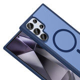 Galaxy S22 Ultra Kılıf M-safe Şarj Özellikli Babet Kapak Siyah