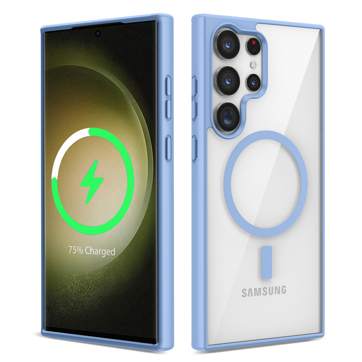 Galaxy S22 Ultra Kılıf M-safe Wireless Şarj Özellikli Silikon Zore Ege Kapak Siyah
