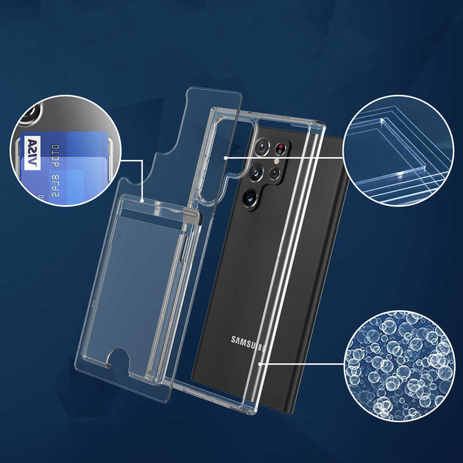Galaxy S22 Ultra Kılıf Zore Ensa Kapak Renksiz