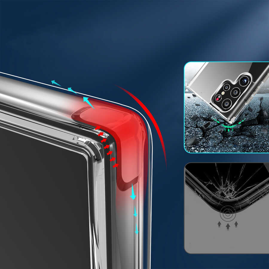 Galaxy S22 Ultra Kılıf Zore Forst Kapak Renksiz