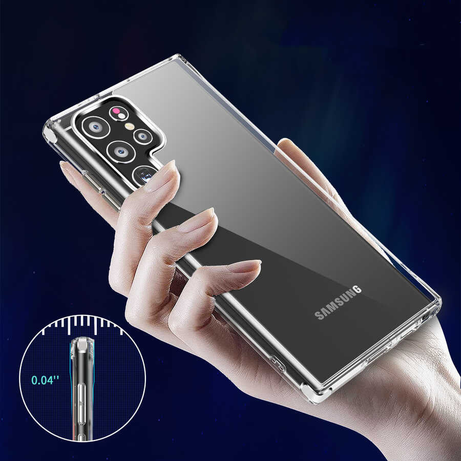 Galaxy S22 Ultra Kılıf Zore Forst Kapak Renksiz