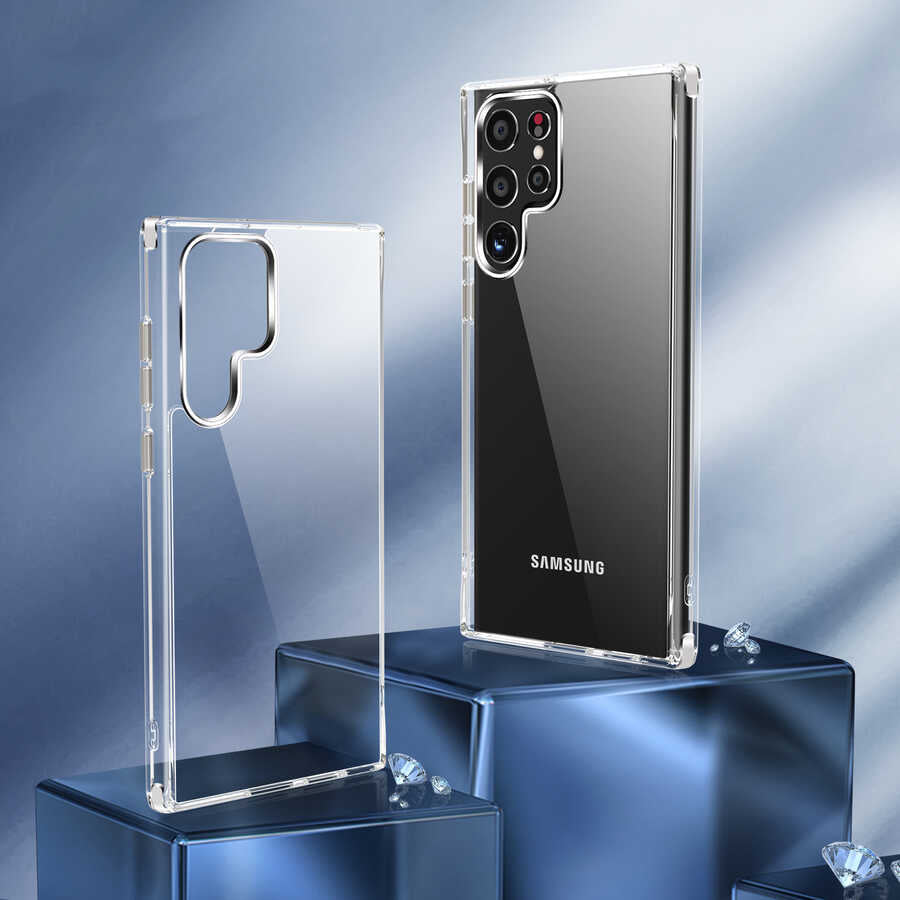 Galaxy S22 Ultra Kılıf Zore Forst Kapak Renksiz
