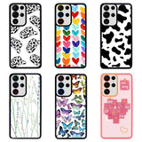 Galaxy S22 Ultra Kılıf Zore M-Fit Desenli Kapak Butterfly No3