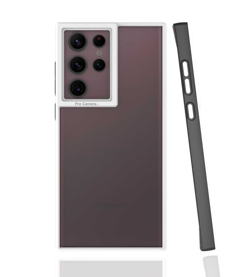 Galaxy S22 Ultra Kılıf Zore Mima Kapak Siyah
