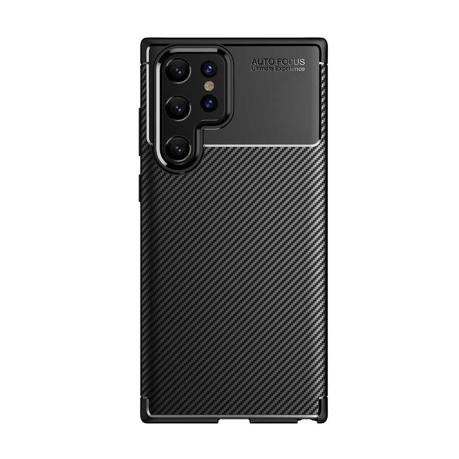 Galaxy S22 Ultra Kılıf Zore Negro Silikon Kapak Siyah