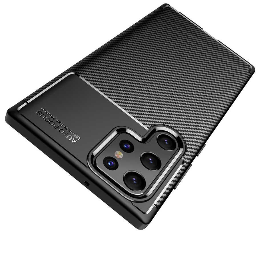 Galaxy S22 Ultra Kılıf Zore Negro Silikon Kapak Lacivert