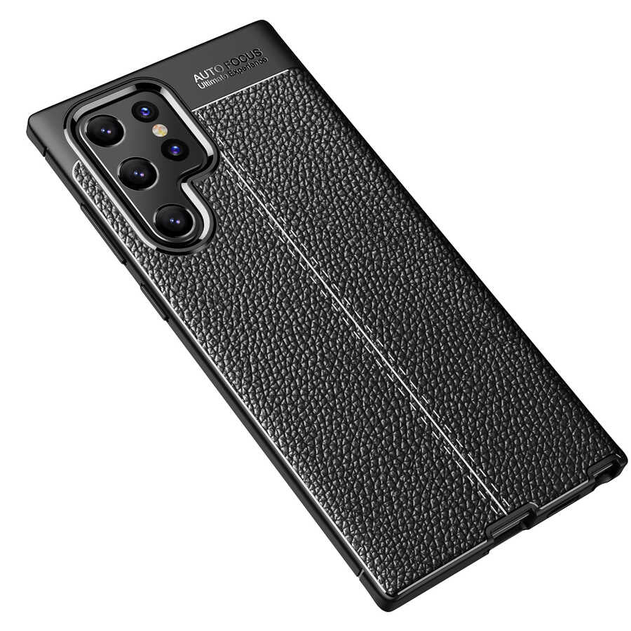 Galaxy S22 Ultra Kılıf Zore Niss Silikon Kapak Siyah