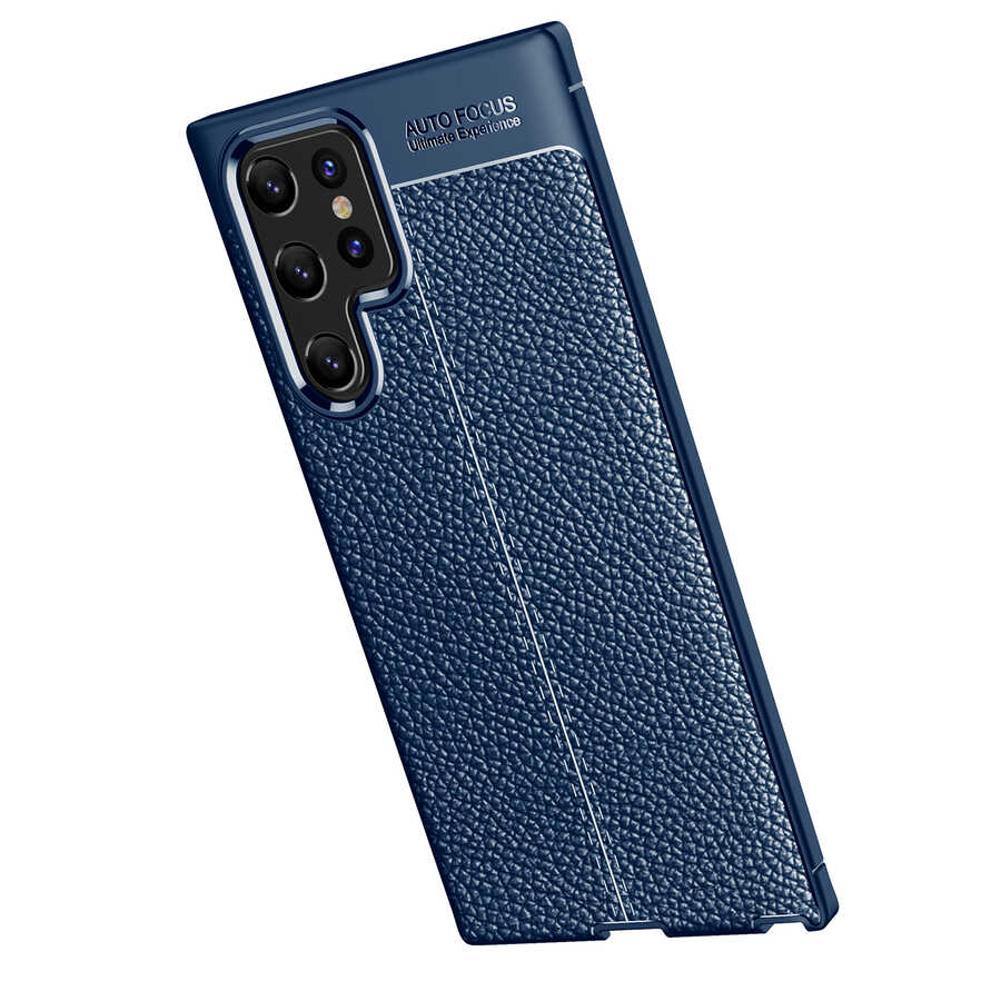 Galaxy S22 Ultra Kılıf Zore Niss Silikon Kapak Lacivert