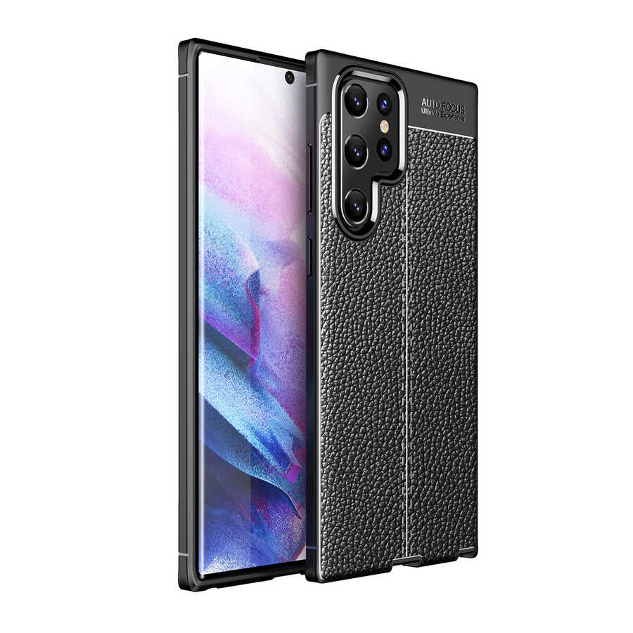 Galaxy S22 Ultra Kılıf Zore Niss Silikon Kapak Siyah