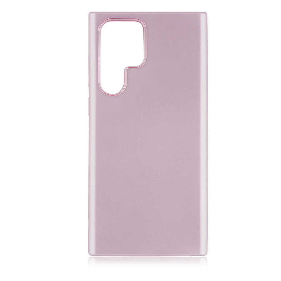 Galaxy S22 Ultra Kılıf Zore Premier Silikon Kapak Rose Gold