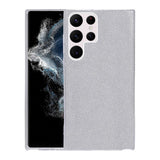 Galaxy S22 Ultra Kılıf Zore Shining Silikon Gümüş