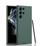 Galaxy S22 Ultra Kılıf Zore Silikon Kıpta Kapak Rose Gold