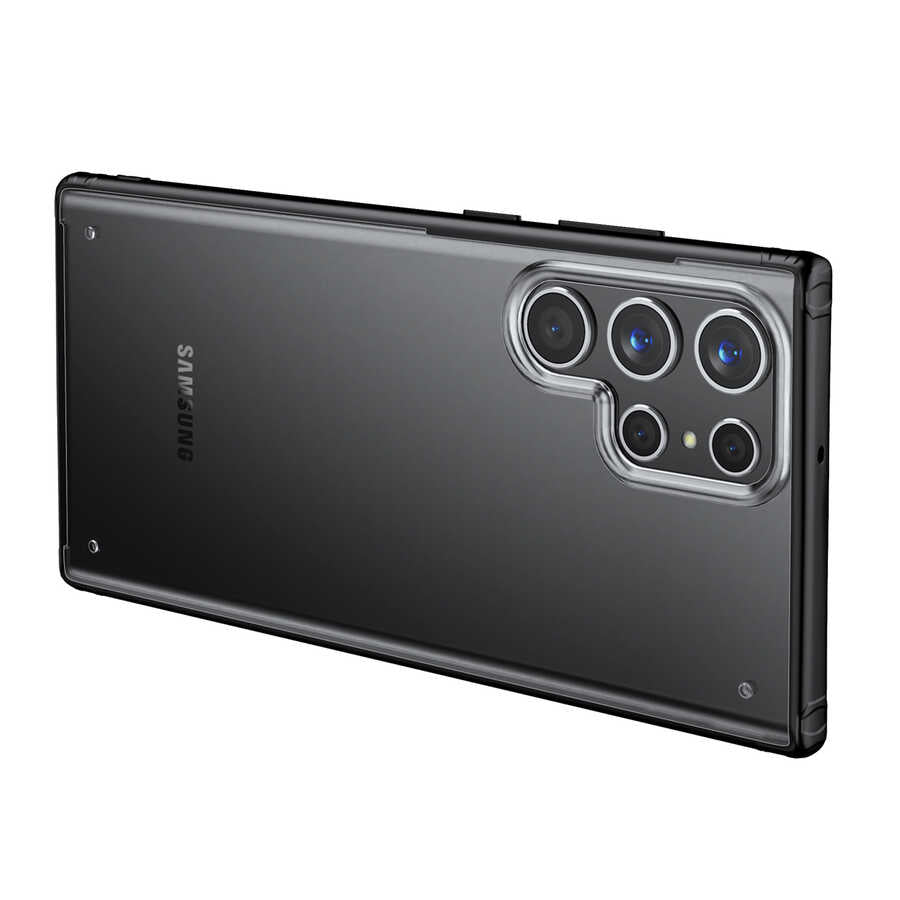 Galaxy S22 Ultra Kılıf Zore Volks Kapak Siyah