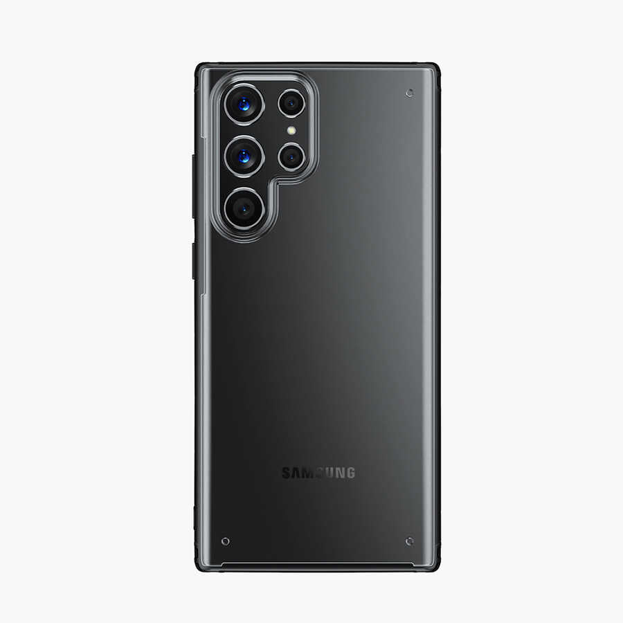 Galaxy S22 Ultra Kılıf Zore Volks Kapak Siyah
