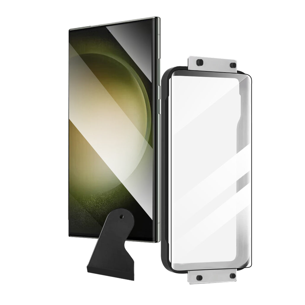 Galaxy S22 Ultra Zore Hizalama Aparatlı Estek Easy Body Ekran Koruyucu Siyah