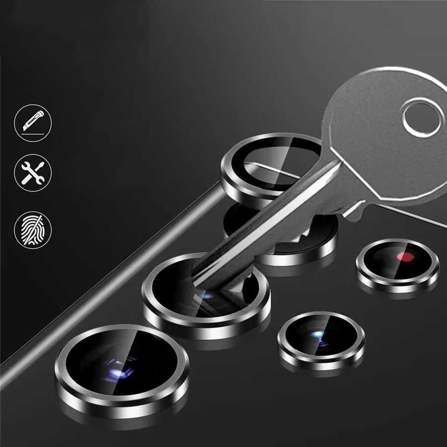 Galaxy S22 Ultra Zore Kamera Lens Koruyucu Derin Mor