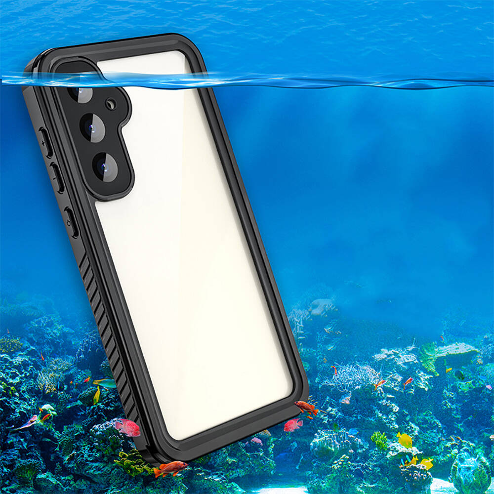 Galaxy S23 FE Kılıf 1-1 Su Geçirmez Kılıf Siyah