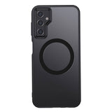 Galaxy S23 FE Kılıf Sert PC Arka Yüzey Wireless Şarj Özellikli Zore Flet M-safe Kapak Renksiz