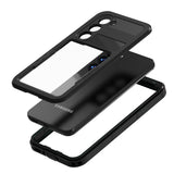 Galaxy S23 Kılıf 1-1 Su Geçirmez Kılıf Siyah